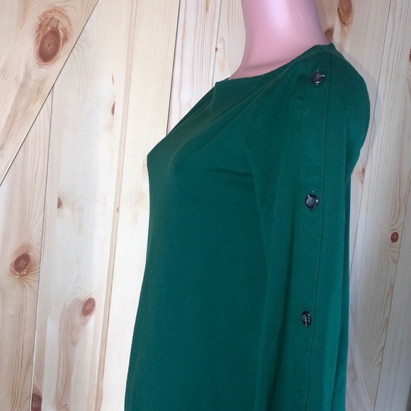 J Jill -Top Blouse Womens XSmall Grenn Ponte Round Neck Long Sleeve Knit… - Picture 7 of 16